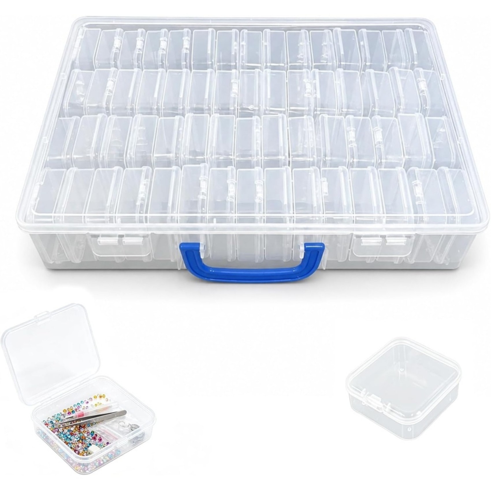 DTA4 ダイヤモンドペイント用収納ボックス、60個の仕切り - Painting Supplies のレビューと価格