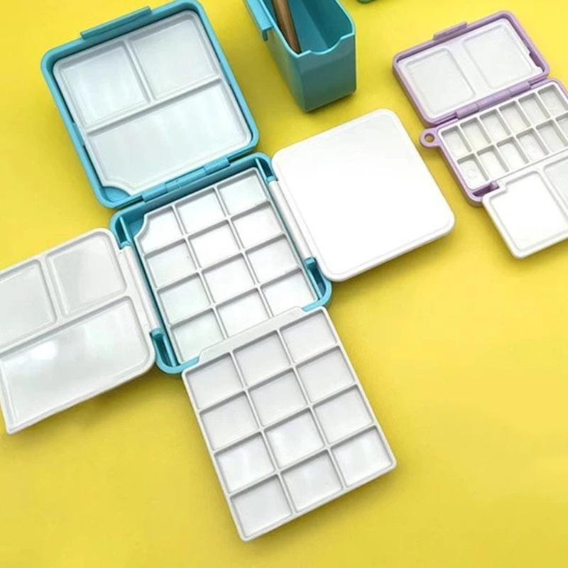 ミニポータブル固形水彩絵の具ボックスポケットトラベル水彩顔料 - Watercolor Paint Set Solid Pigment のレビューと価格