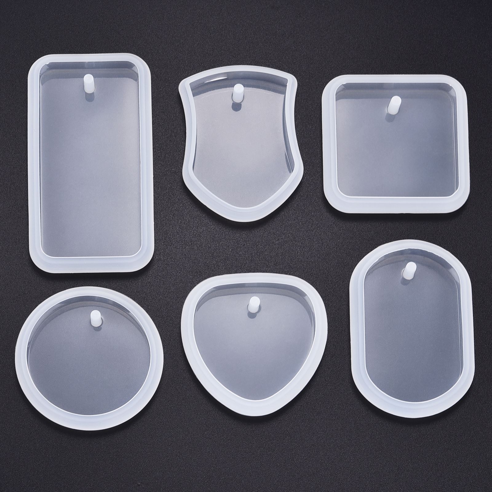 DIY keychain-ペンダント,シリコンモールド,成形 - Silicone Epoxy Resin Molds Set のレビューと価格